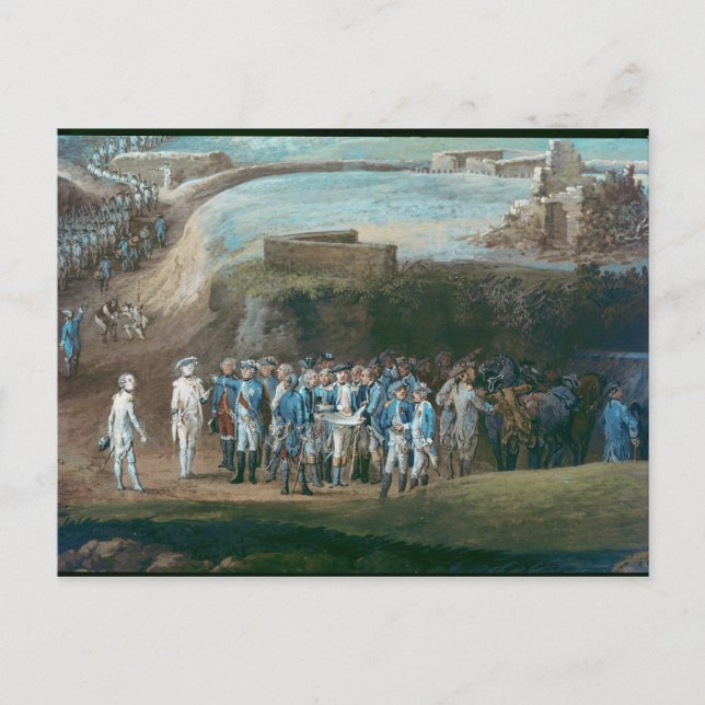 Carte Postale Le siège de Yorktown (Devant)