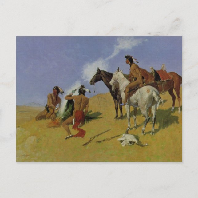 Carte Postale Le signal de fumée (Devant)