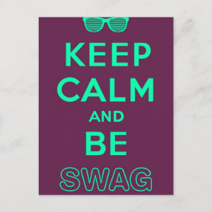 Carte Postale Le slogan des Lunettes de soleil Keep Calm and Be