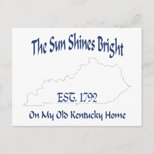 Carte Postale Le Soleil Brille Sur Ma Vieille Maison Du Kentucky
