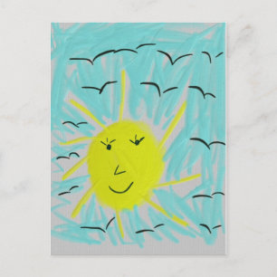 Carte Postale Le soleil dans le ciel