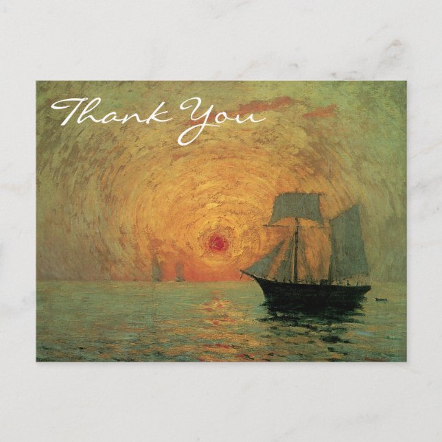 Carte Postale Le soleil rouge de Maufra (Devant)