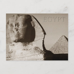 Carte Postale Le Sphinx et la Pyramide de Menkaure, Egypte