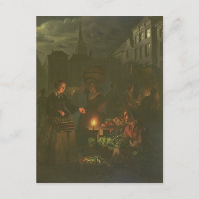 Carte Postale Le stand de légumes (Devant)