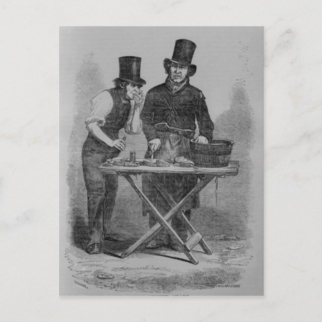 Carte Postale Le stand d'huîtres (Devant)