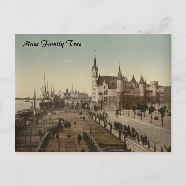 Carte Postale Le Steen, Anvers, Belgique (Devant)