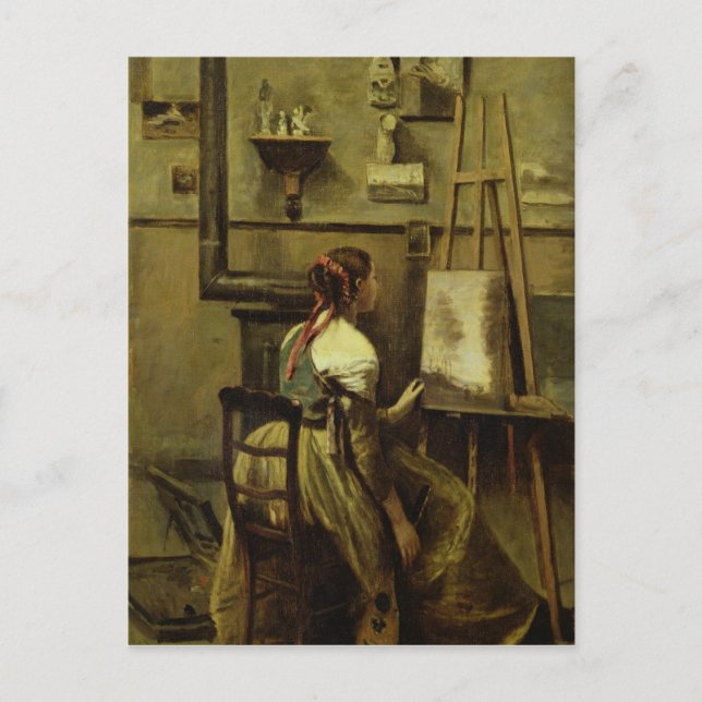 Carte Postale Le Studio de Corot (Devant)