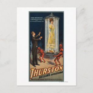 Carte Postale Le successeur de Thurston Kellar - Une femme dans 