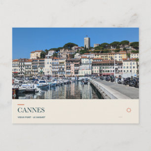 Carte Postale Le Suquet et Vieux Port à Cannes