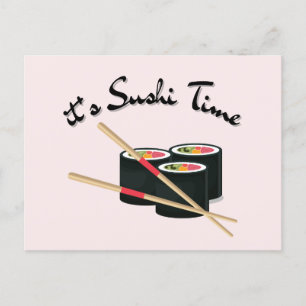 Carte Postale Le Sushi Est Ma Saint Valentin