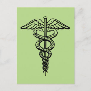 Carte Postale Le symbole Caduceus