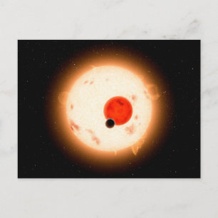 Carte Postale Le système Kepler-16.