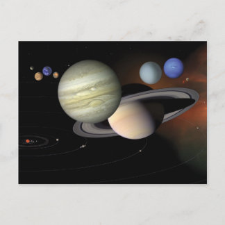 Carte postale "Le système solaire"