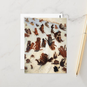 Carte Postale Le Tabby Toboggan Club par Louis William Wain