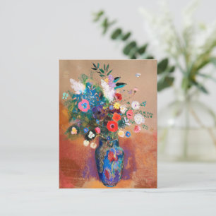 Carte Postale Le tableau de Odilon Redon, Bouquet de fleurs,