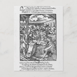 Carte Postale Le tailleur de pierre