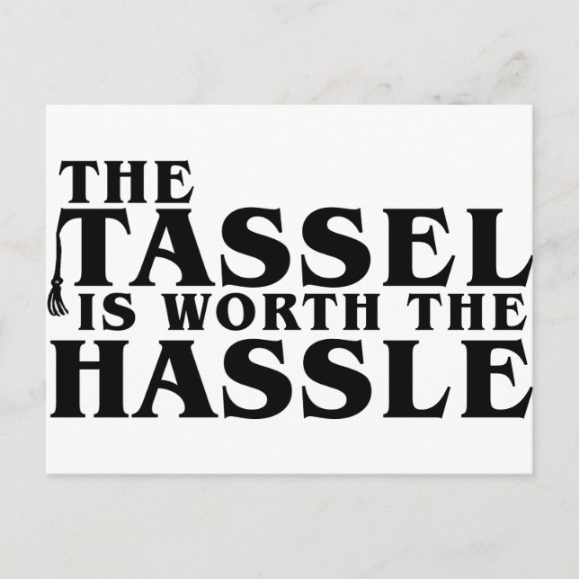 Carte Postale Le Tassel Vaut Le Hassle (Devant)