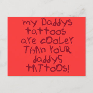 Carte Postale Le tatouage de papa