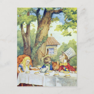 Carte Postale Le Tea Party de Mad Hatter