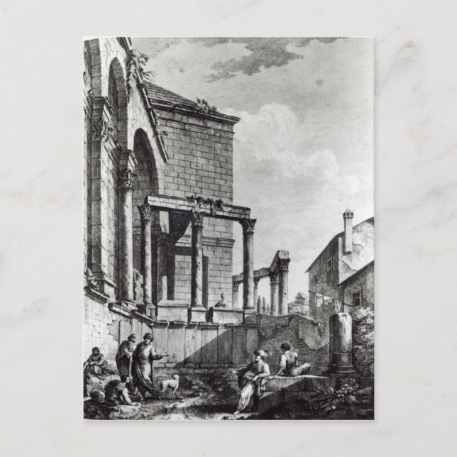Carte Postale Le temple de Jupiter dans le palais de (Devant)