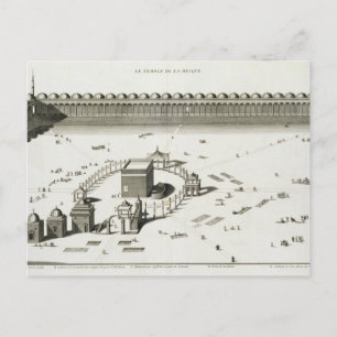 Carte Postale Le temple de Mecque (gravure)