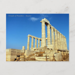 Carte Postale Le temple de Poseidon à Sounio