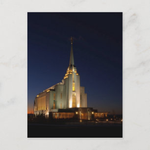 Carte Postale Le temple de Rexburg LDS