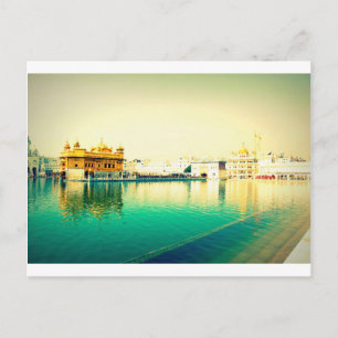 CARTE POSTALE LE TEMPLE SAINT EN OR AMRISTAR PUNJAB