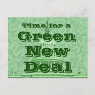 Carte Postale Le temps d'un New Deal vert