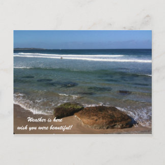 Carte Postale Le temps est ici souhait que vous étiez beaux !