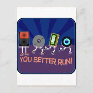 Carte Postale Le temps passe ! Style foncé