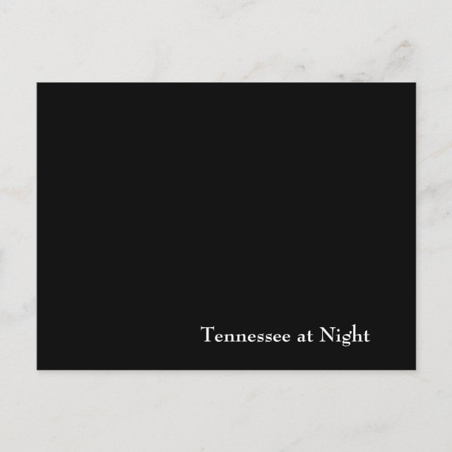 Carte Postale Le Tennessee la nuit (Devant)