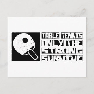 Carte Postale Le tennis de table survit