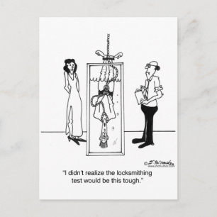 Carte Postale Le Test De Verrouillage Est Difficile