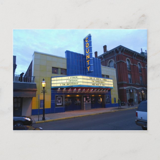 Carte Postale Le Théâtre du Comté Doylestown Pennsylvanie (Devant)