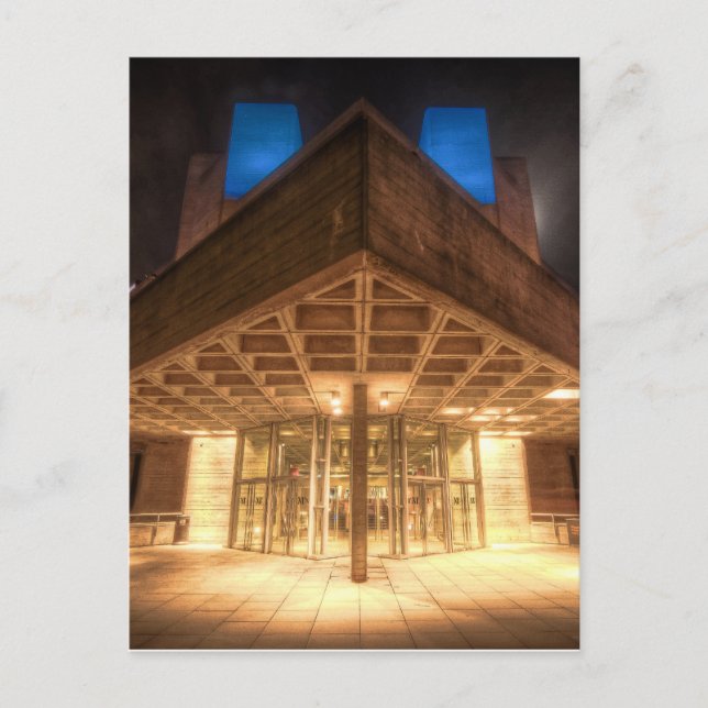 Carte Postale Le Théâtre National, la Southbank de Londres (Devant)