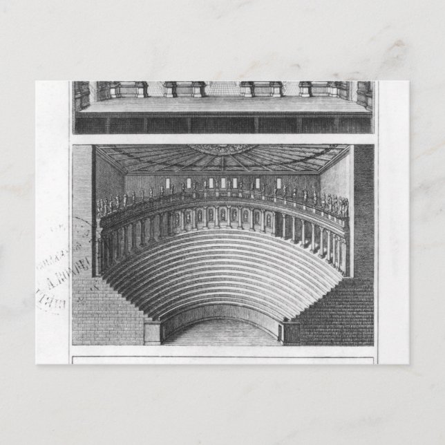 Carte Postale Le théâtre olympique de Vicence (Devant)
