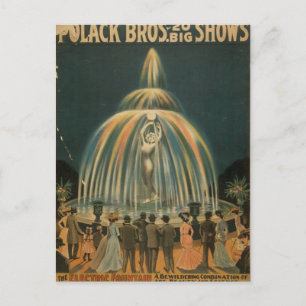 Carte Postale Le Théâtre Vintage de la Fontaine électrique