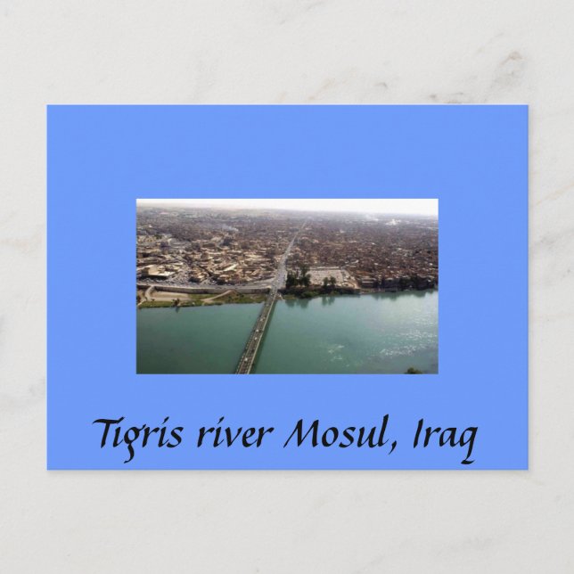 Carte Postale Le Tigre Mossoul, Irak (Devant)