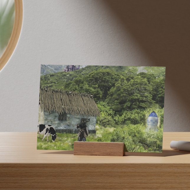 Carte Postale Le Time Machine Arrive (Créateur téléchargé)