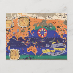 Carte Postale Le Tour du Monde