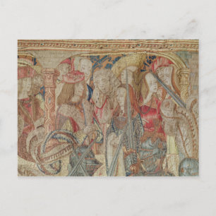 Carte Postale Le Tournoi, tapisserie verticale