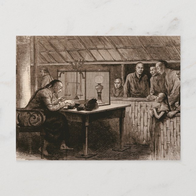 Carte Postale Le Trafic D'Opium (Devant)