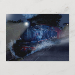 Carte Postale Le train de nuit