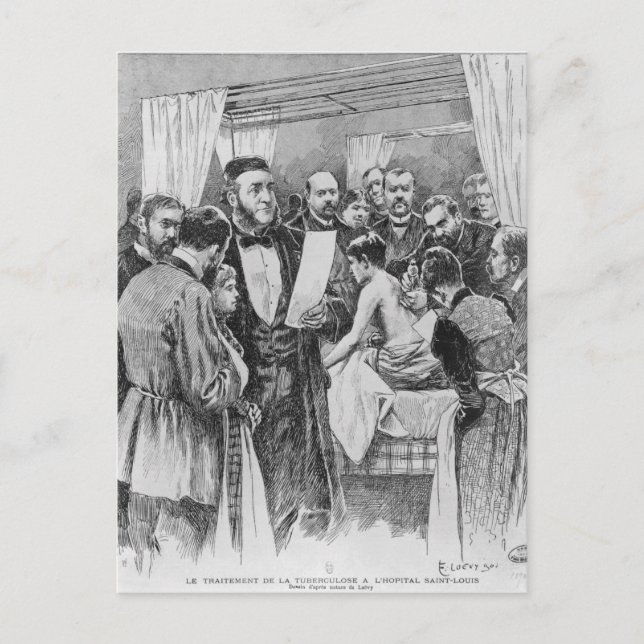 Carte Postale Le traitement de la tuberculose (Devant)