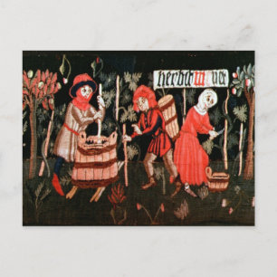 Carte Postale Le travail des mois, d'Alsace