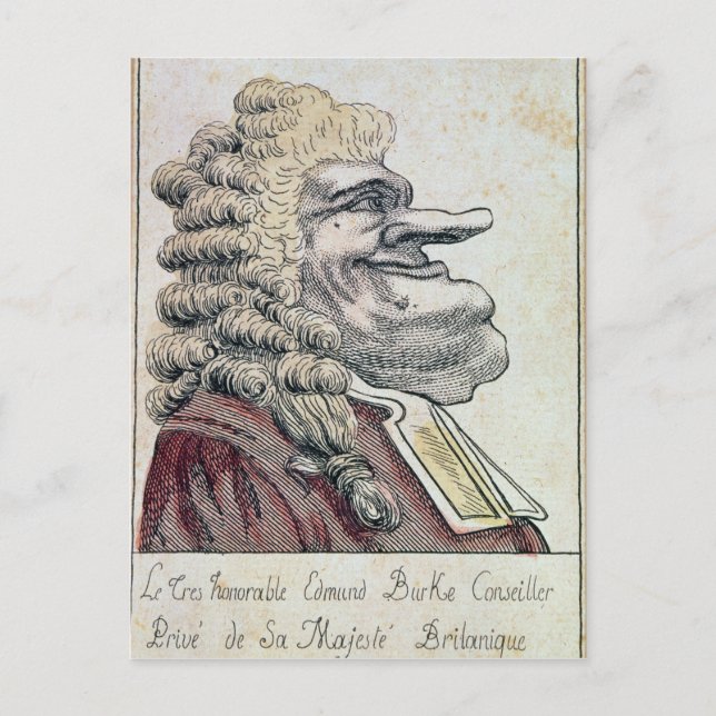 Carte Postale Le très honorable Edmund Burke0 (Devant)