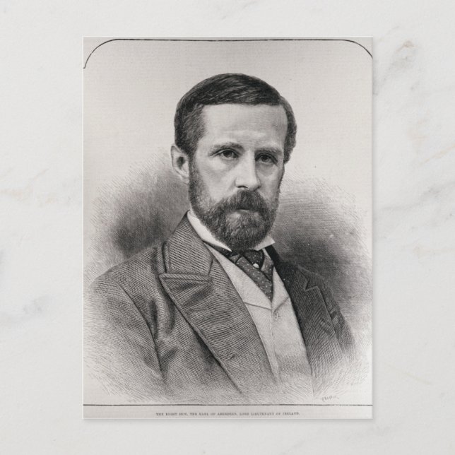 Carte Postale Le Très Honorable. Le comte d'Aberdeen (Devant)