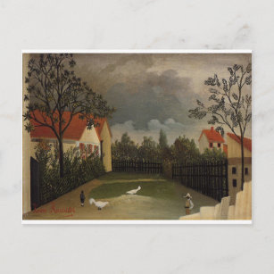 Carte Postale Le triage de la volaille par Henri Rousseau