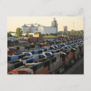 Carte Postale Le triage ferroviaire